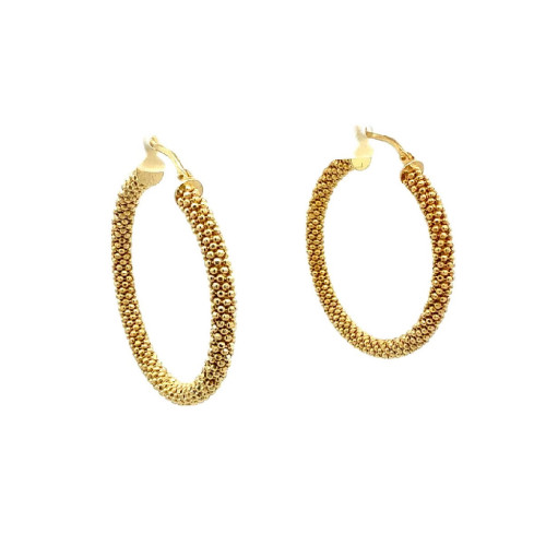 TOP SILVER HOOPS EARRINGS - PE7724PXCRI