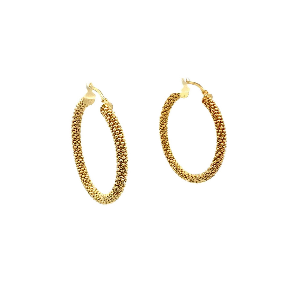 TOP SILVER HOOPS EARRINGS - PE7724PXCRI