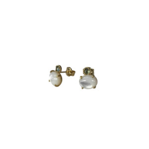 ARRACADES TOP SILVER PEDRA LLUNA - PE7869PX