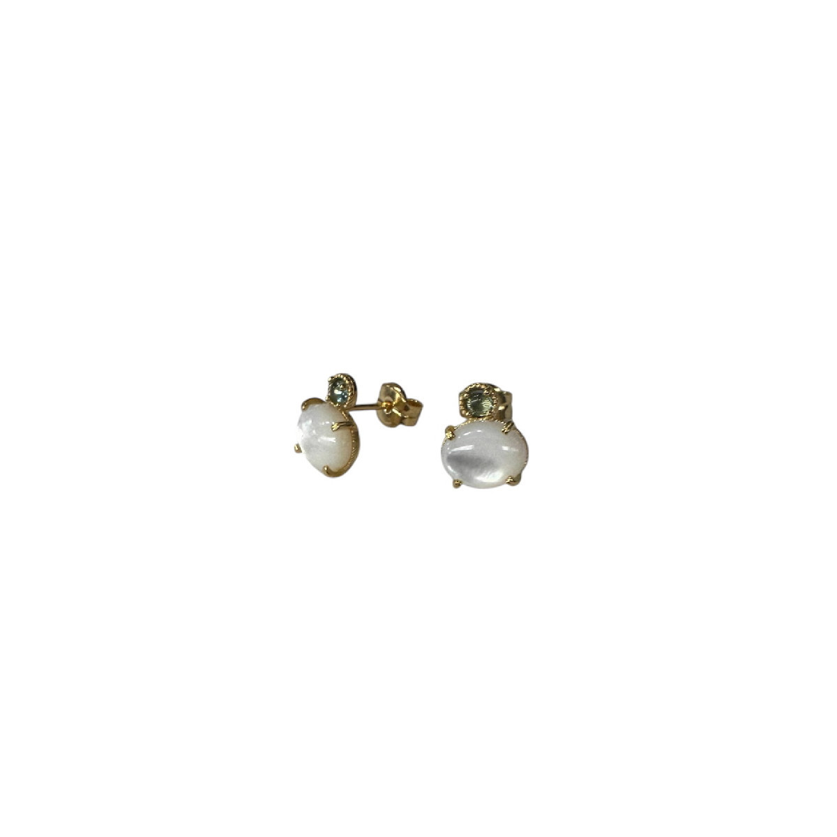 ARRACADES TOP SILVER PEDRA LLUNA - PE7869PX