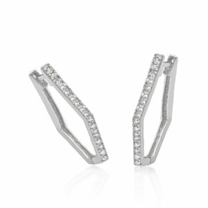 HOOPS LINEARGENT EARRINGS - 19793-A