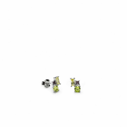 PENDIENTES LINEARGENT PLATA CIRCONITAS - 18855-V-A