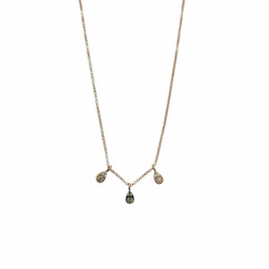 COLLAR PANOS & SAVAS 3 DIAMANTES - N0950A