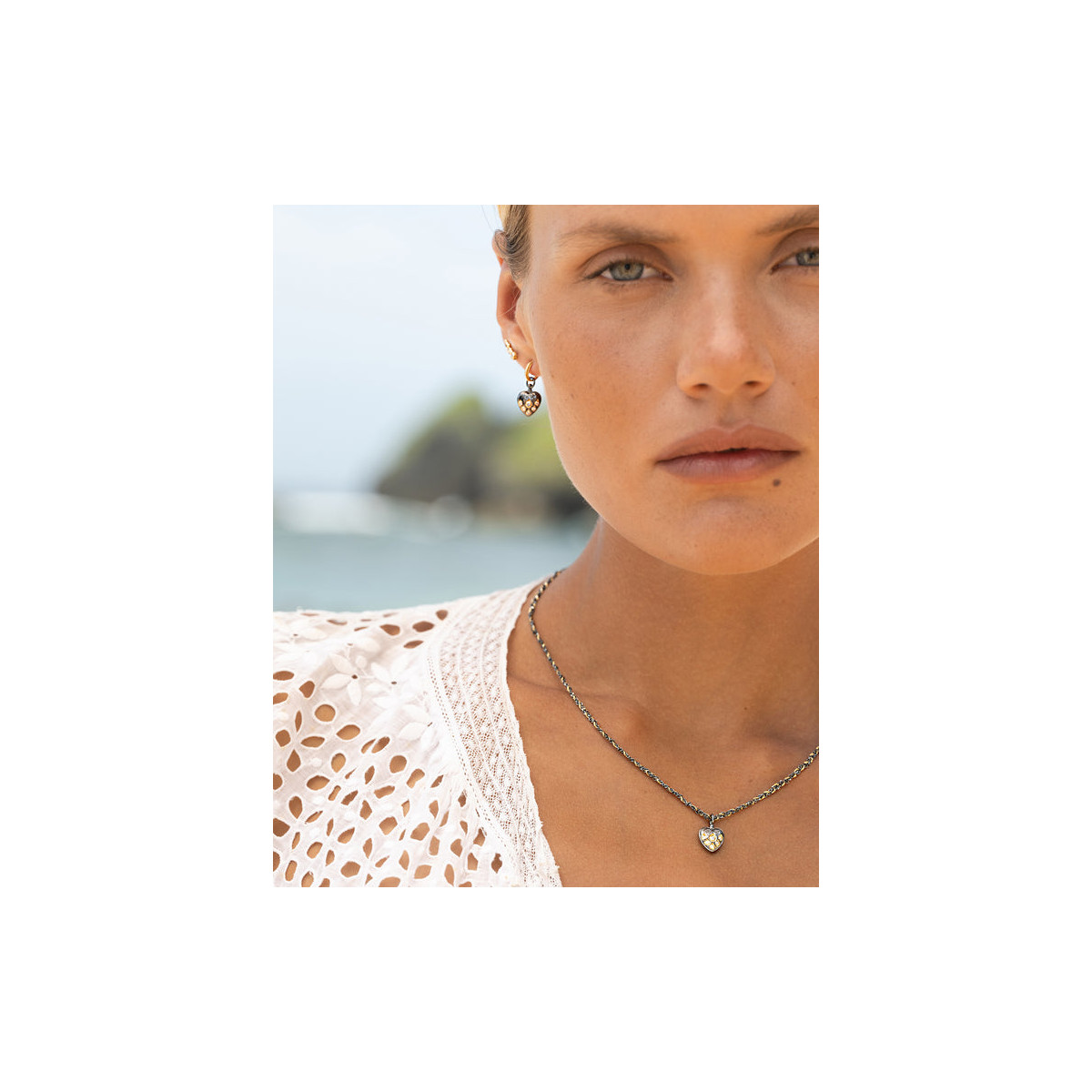 HEART MARIE LAURE CHAMOREL NECKLACE - MLS890