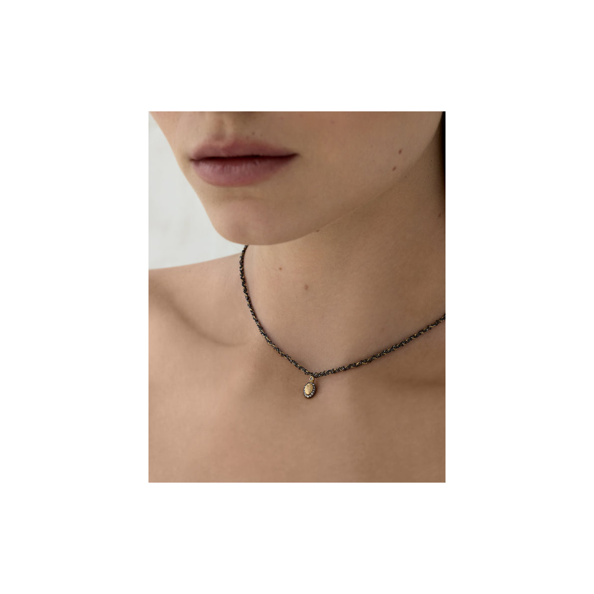 BLACK MARIE LAURE CHAMOREL NECKLACE - MLS924