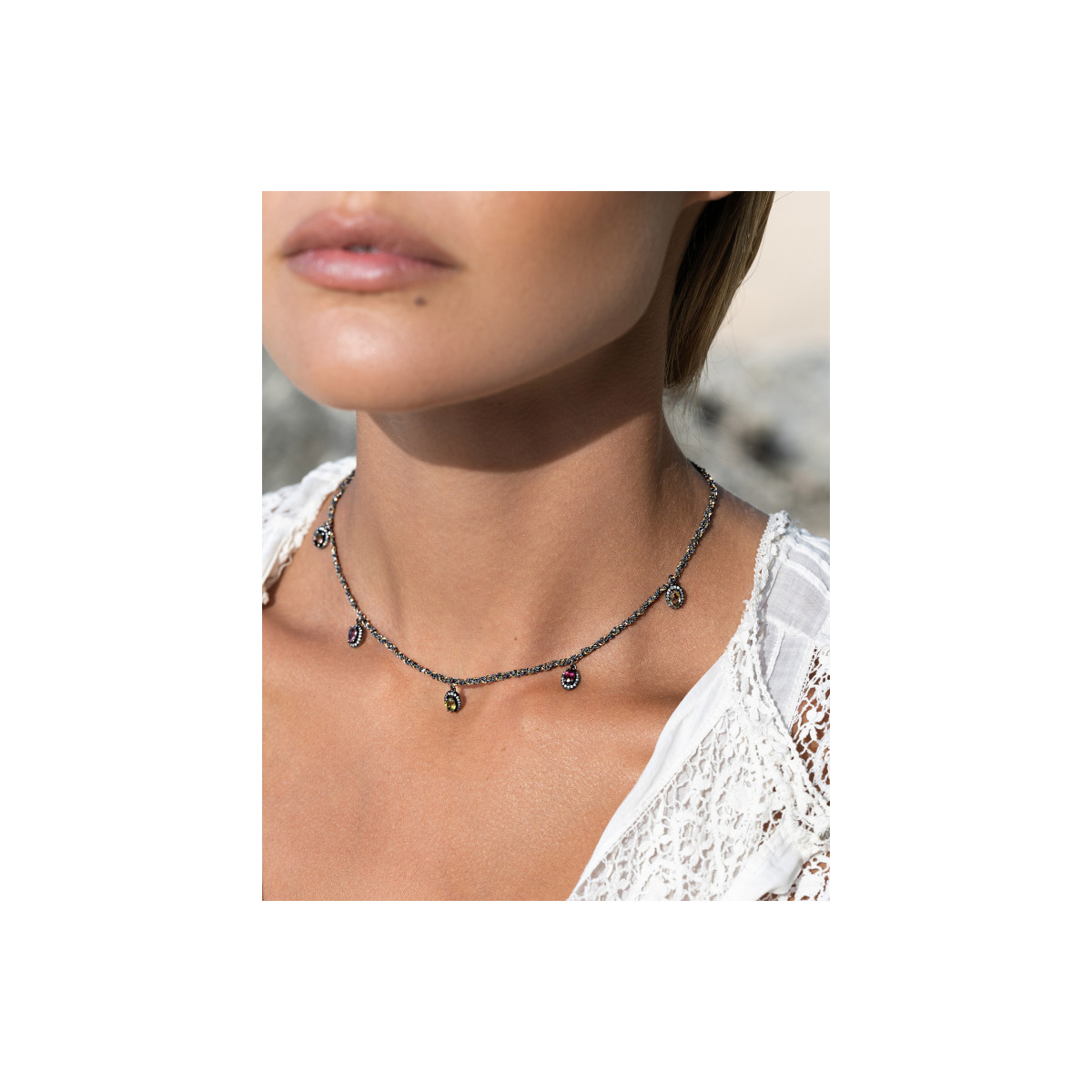 COLLAR MARIE LAURE CHAMOREL TURMALINAS - MLS870