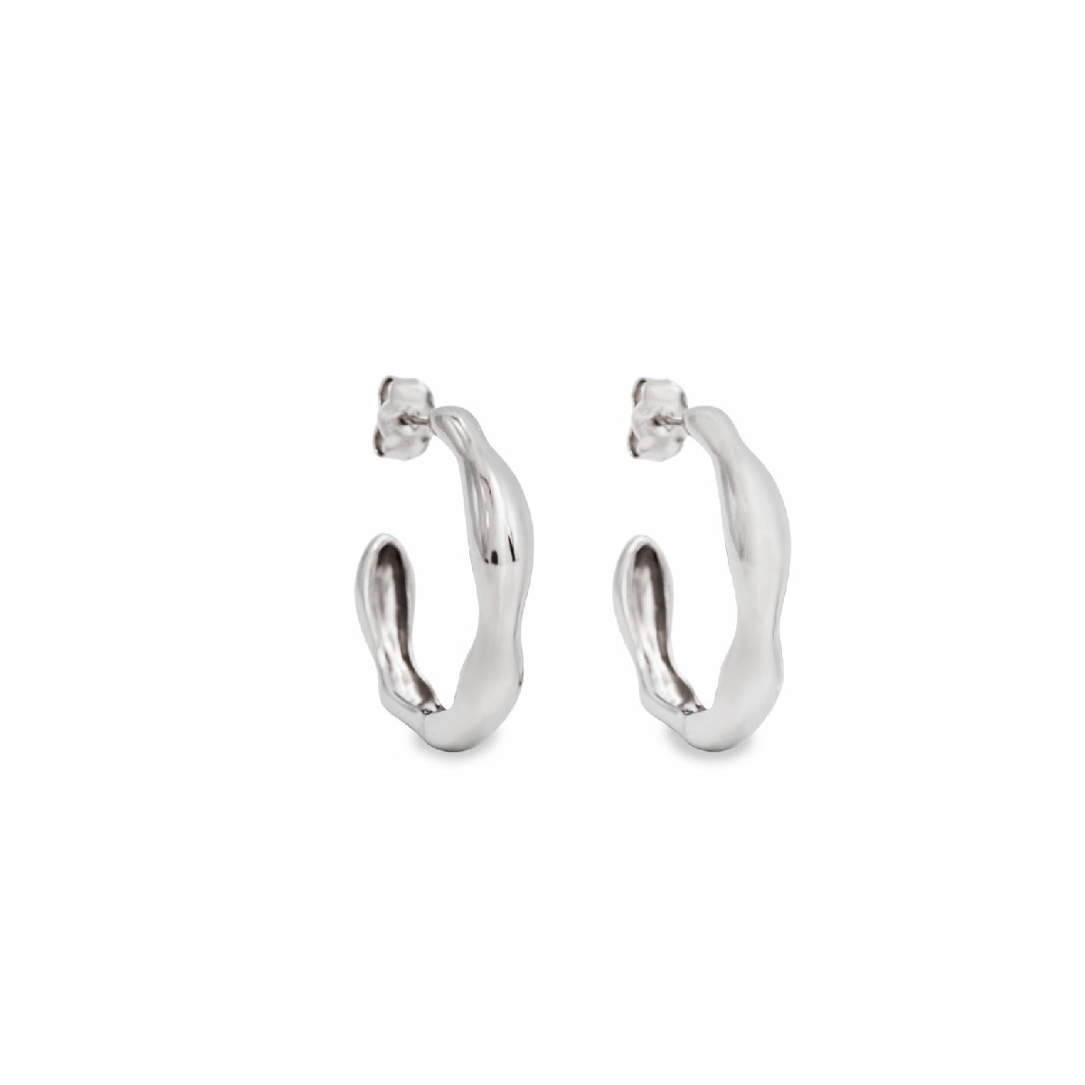 LINEARGENT HOOPS EARRINGS - 20101-A