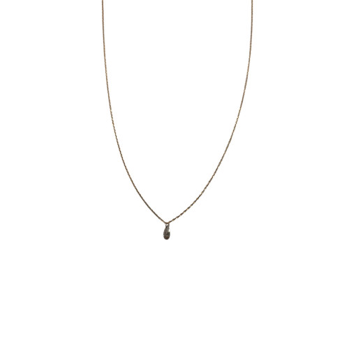 0,15 CARATS BROWN DIAMOND ROSE GOLD NECKLACE - 1AEF