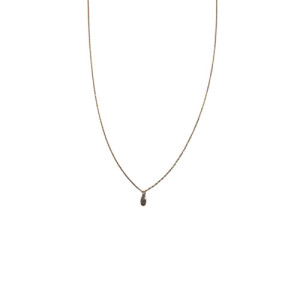 0,15 CARATS BROWN DIAMOND ROSE GOLD NECKLACE - 1AEF