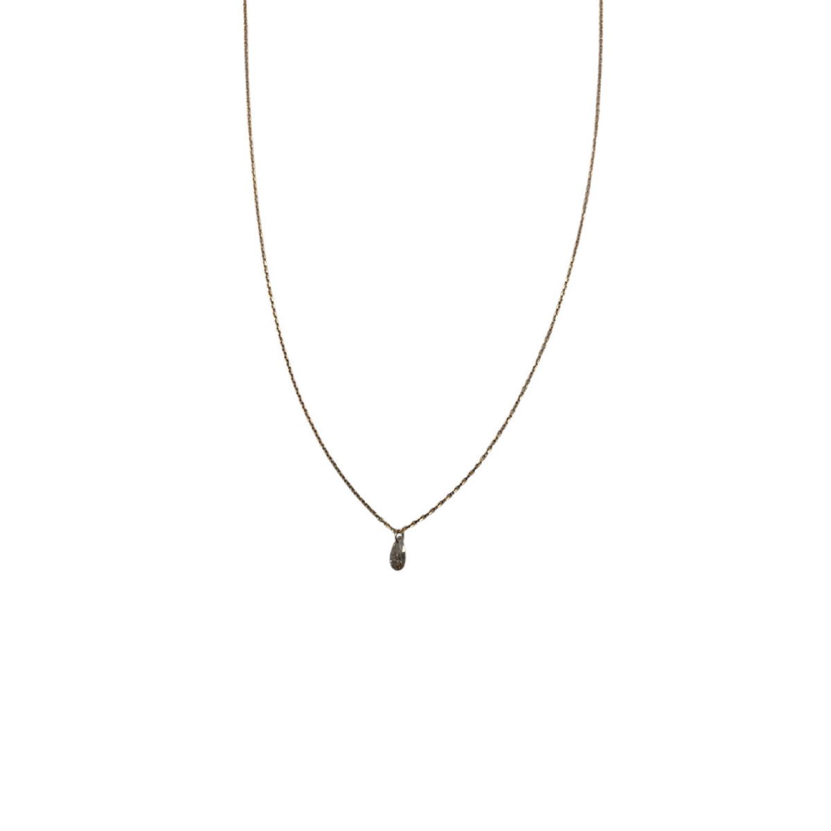 0,15 CARATS BROWN DIAMOND ROSE GOLD NECKLACE - 1AEF