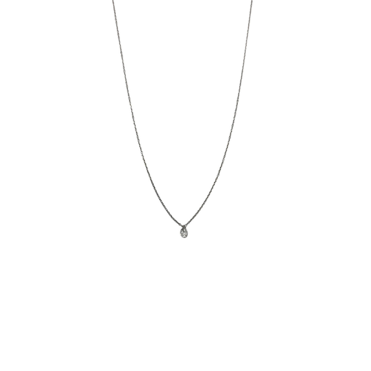 COLLARET OR BLANC DIAMANT 0,15 QUILATS - 1AEA