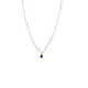 0,43 CARATS TEARDROP SAPPHIRE WHITE GOLD NECKLACE - 183F 0,43 CARATS TEARDROP SAPPHIRE WHITE GOLD NECKLACE - 183F