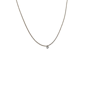 0,10 CARATS DIAMOND ROSE GOLD NECKLACE - 1AED