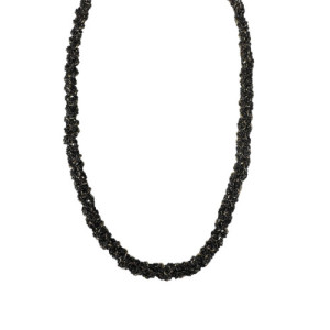 GOLD BLACK MARIE LAURE CHAMOREL NECKLACE - MLS436
