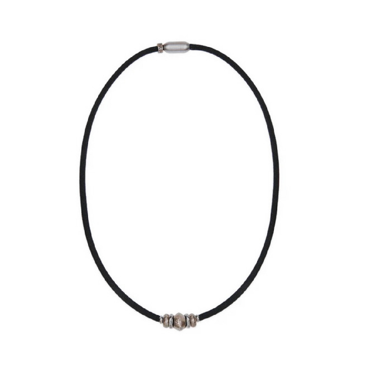 BLACK PLATADEPALO BRACELET - BN017N T/19