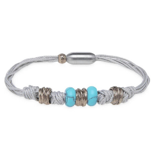 TURQUOISE PLATADEPALO BRACELET - BB065G T/19