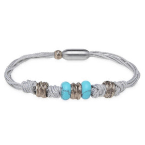 TURQUOISE PLATADEPALO BRACELET - BB065G T/19