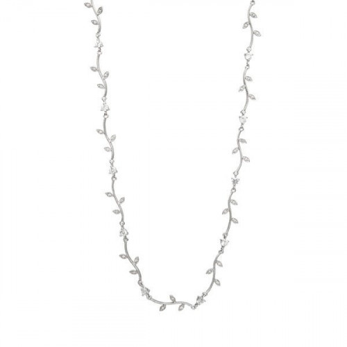 COLLAR LINEARGENT HOJAS - 12968-C