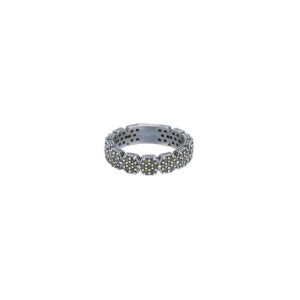 ANILLO PLATA PENTAGONOS PERIDOTO  - AN065444