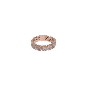 ANILLO ORO ROSA PENTAGONOS PERLA - AN065444/2
