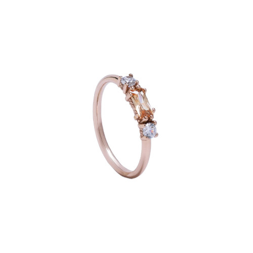 ANILLO ORO ROSA BAGUETTE CAVA  - AN065460/2 ANILLO ORO ROSA BAGUETTE CAVA  - AN065460/2