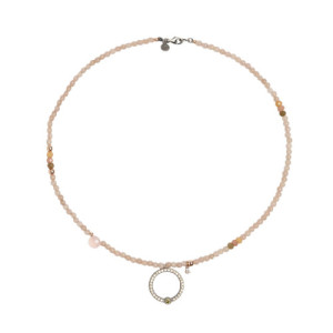 COLGANTE CIRCULAR C.ROSA Y PERIDOTO  - CL065480/56