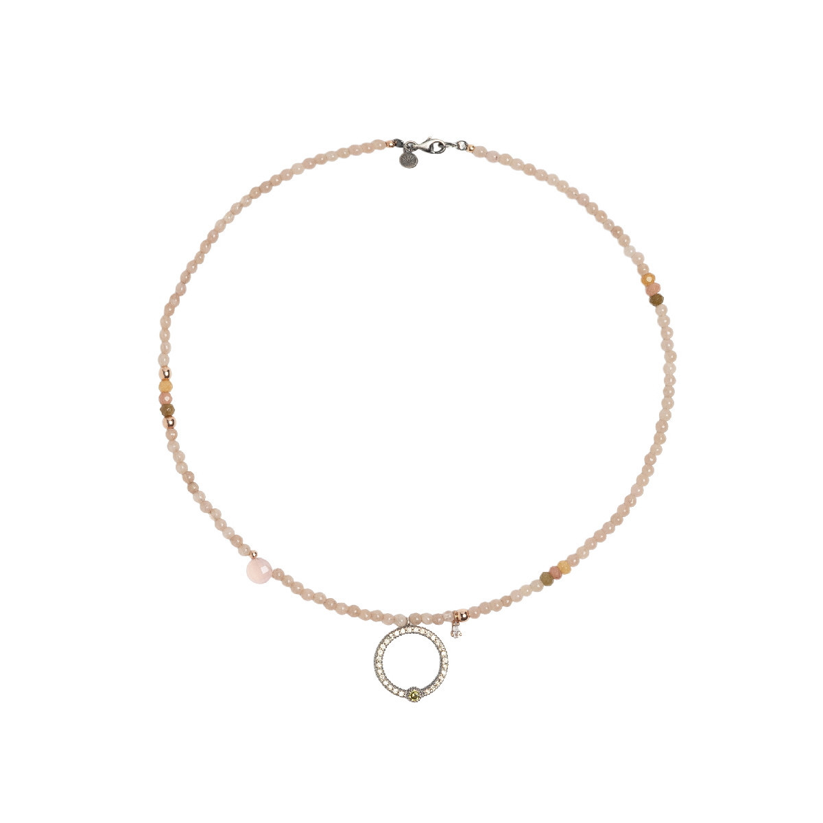 COLGANTE CIRCULAR C.ROSA Y PERIDOTO  - CL065480/56 COLGANTE CIRCULAR C.ROSA Y PERIDOTO  - CL065480/56