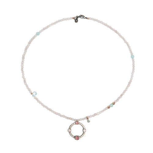 COLGANTE CIRCULAR PINK LIGHT TURMALINA  - CL065481/26 COLGANTE CIRCULAR PINK LIGHT TURMALINA  - CL065481/26