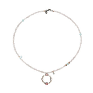 COLGANTE CIRCULAR PINK LIGHT TURMALINA  - CL065481/26