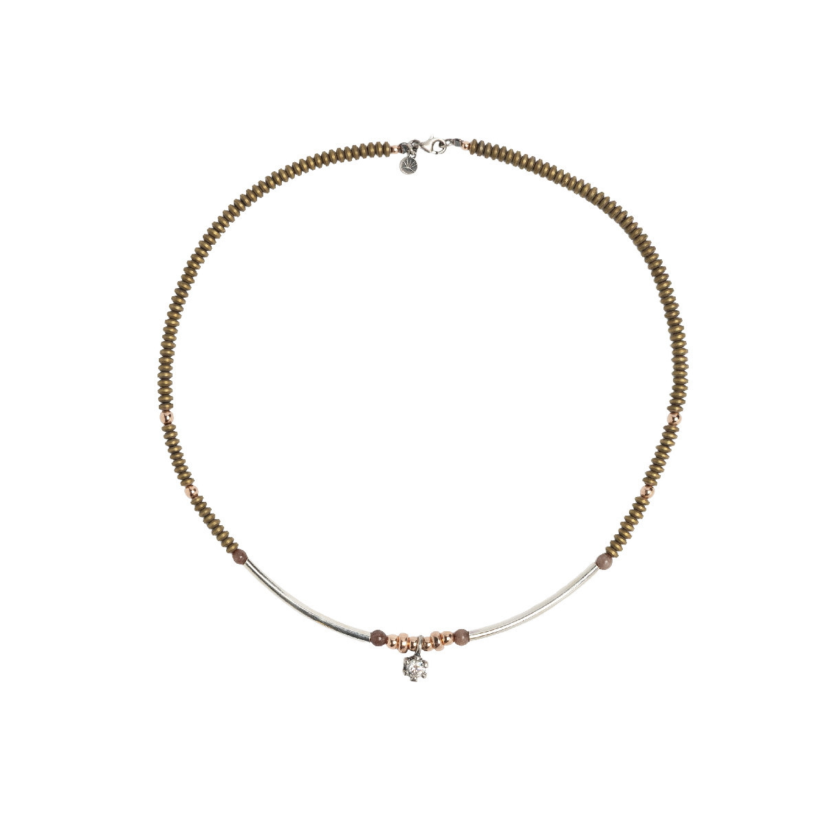 COLGANTE CUENTAS BROWN - CL065510