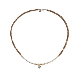 COLGANTE CUENTAS MUSTARD  - CL065512