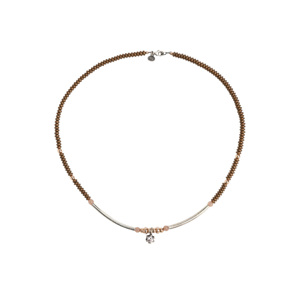 COLGANTE CUENTAS MUSTARD  - CL065512