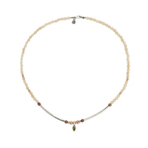 COLGANTE CUENTAS VERDE PERIDOTO - CL065513