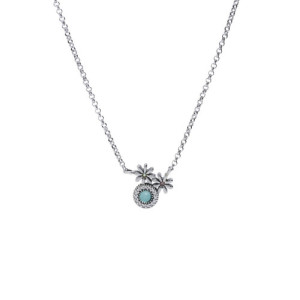 COLGANTE FLORES RELIEVE Y AGUMARINA  - CL065520