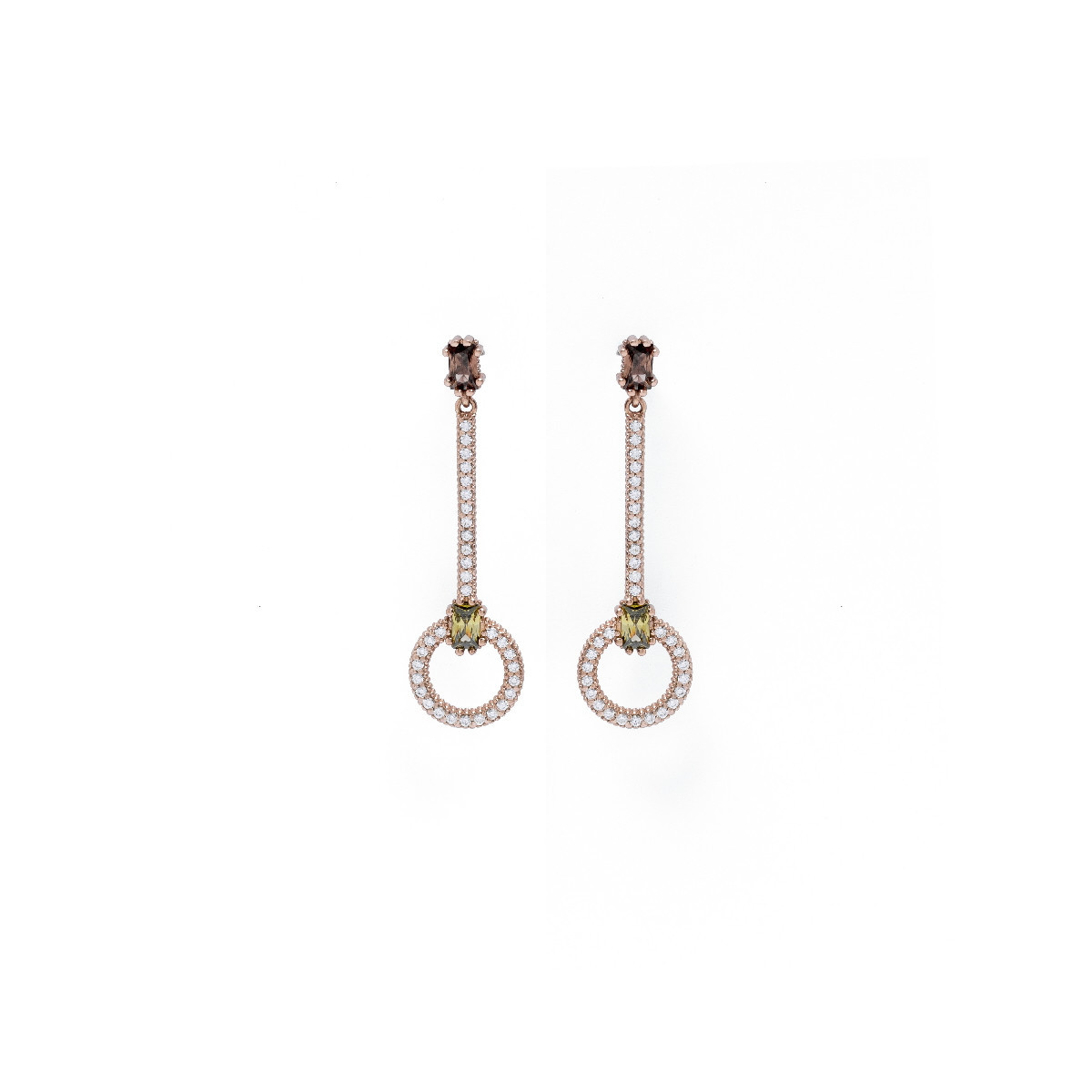 PENDIENTES LARGOS PERLA BROWN PERIDOTO - PE065581/2 PENDIENTES LARGOS PERLA BROWN PERIDOTO - PE065581/2