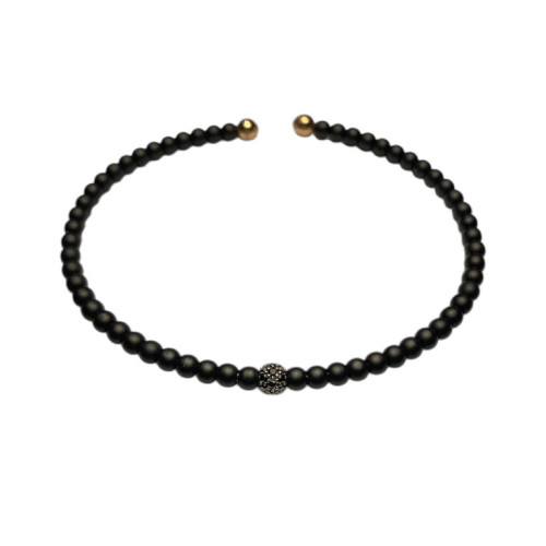 POLSERA ESCLAVA JAIBOR CERÀMICA DIAMANTS NEGRES - M5043MP438