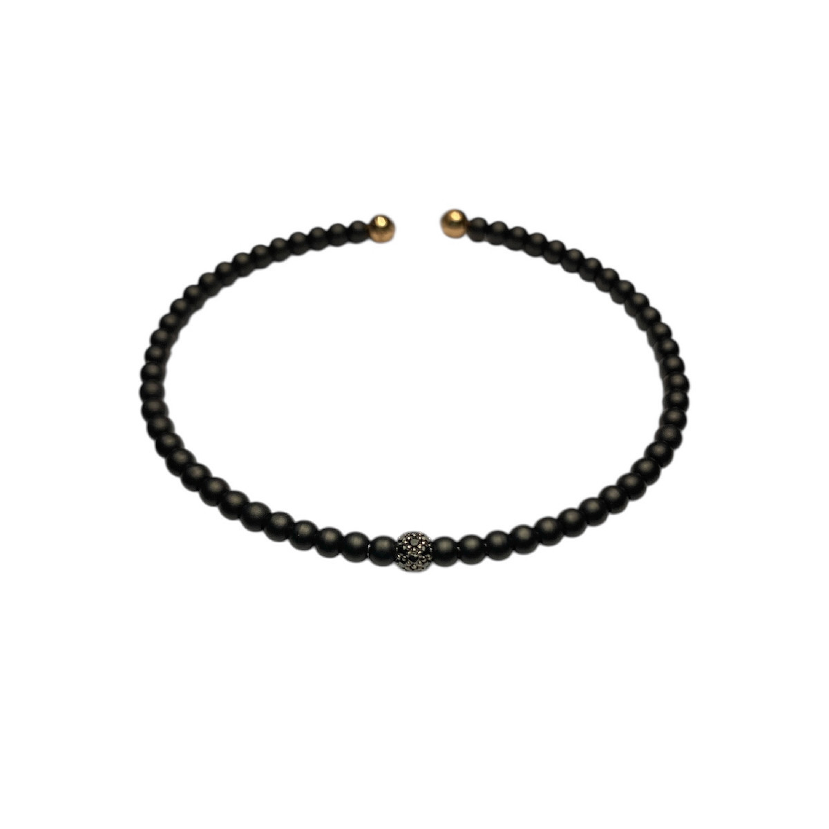 POLSERA ESCLAVA JAIBOR CERÀMICA DIAMANTS NEGRES - M5043MP438