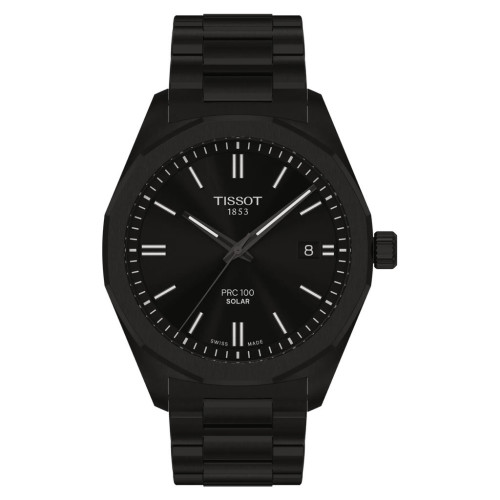 PRC 100 SOLAR 39MM TISSOT WATCH - T1514223305100