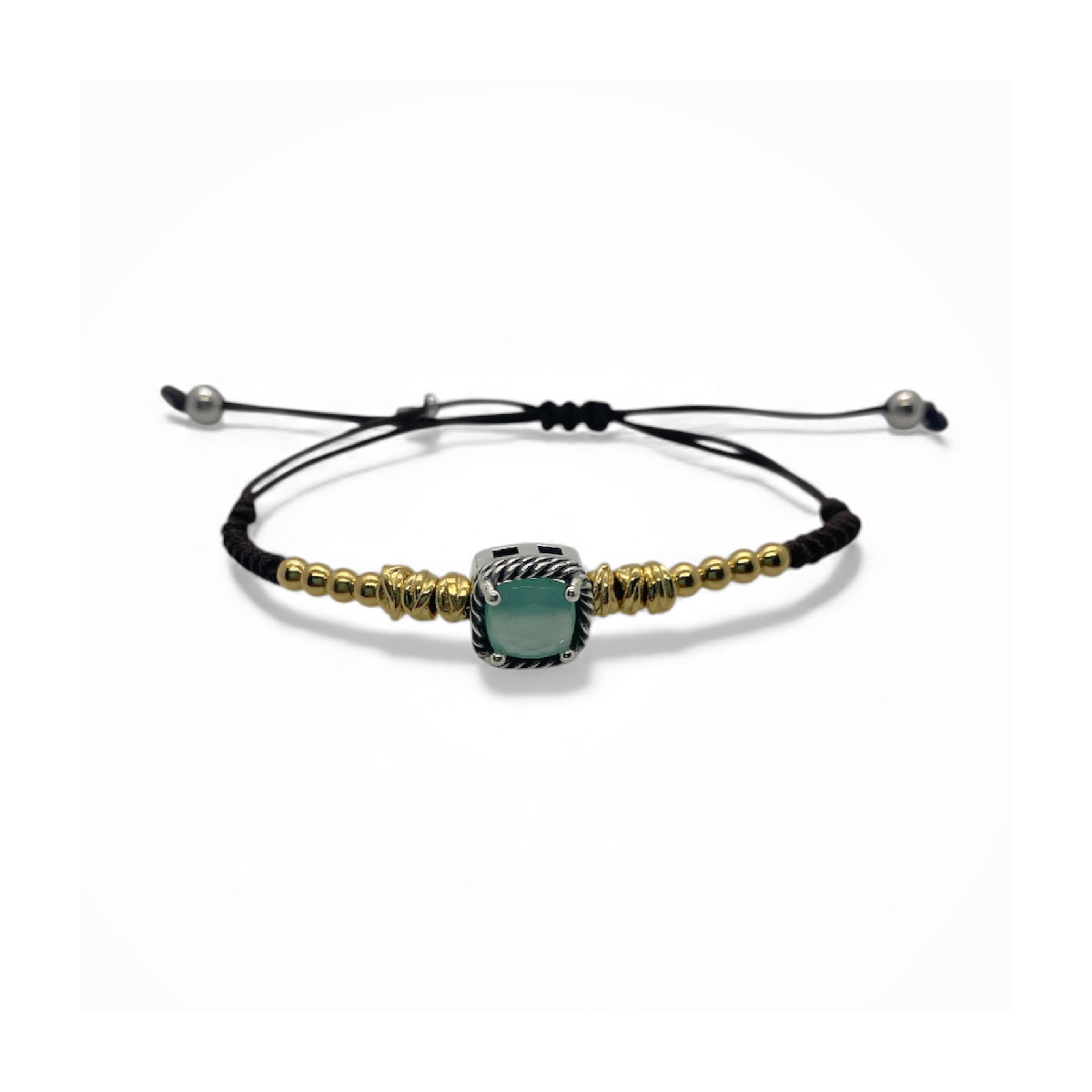 CHALCEDONY TOP SILVER BRACELET - PU7895PMA