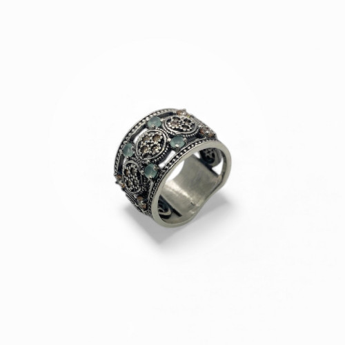 ANILLO TOP SILVER CALCEDÓNIAS - AN7907P