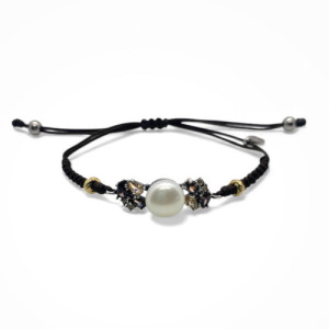 PEARL TOP SILVER BRACELET - PU7881PMA