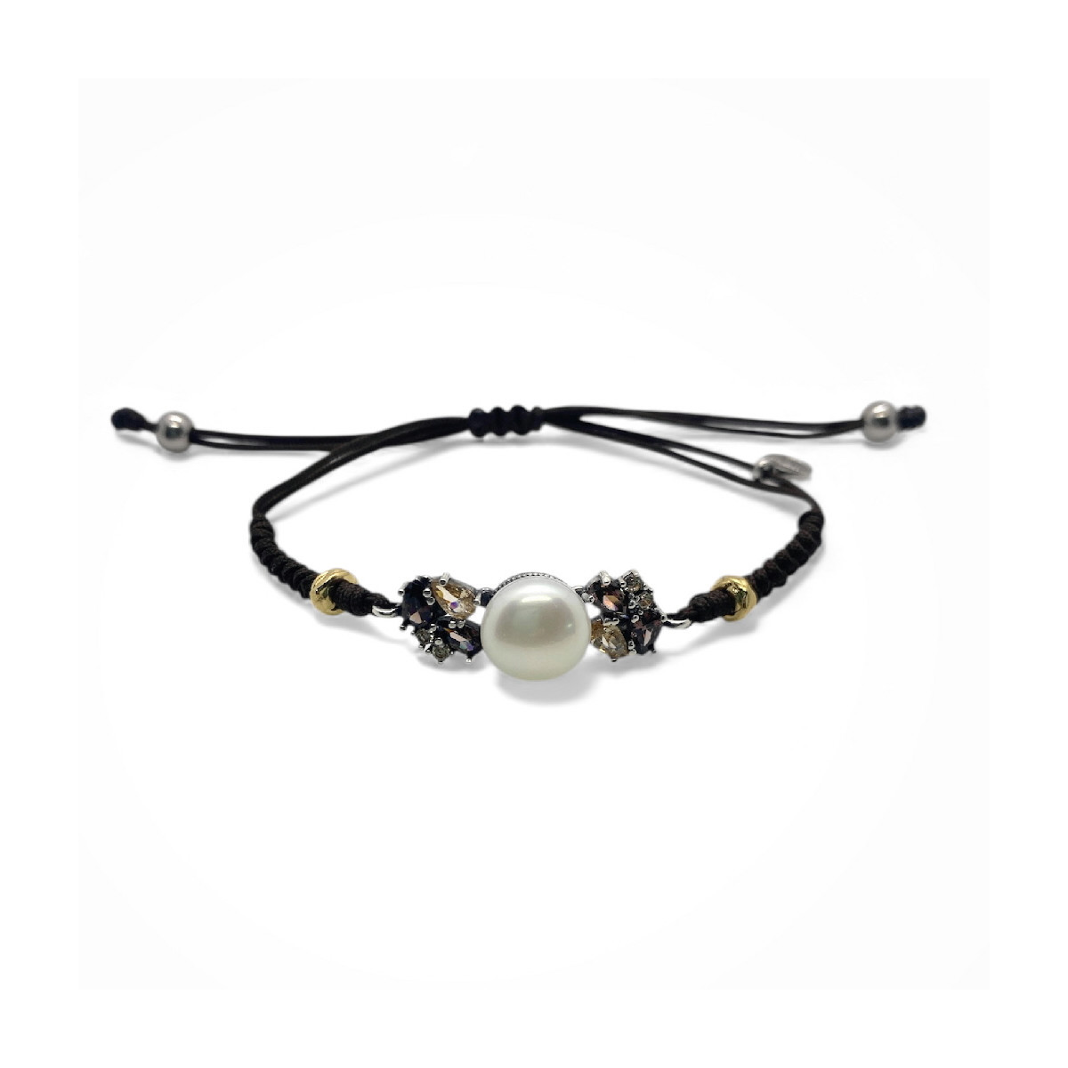 PEARL TOP SILVER BRACELET - PU7881PMA