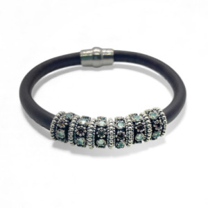 CHALCEDONY TOP SILVER BRACELET - PU7244P