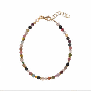 POLSERA ALISIA OR TURMALINES PERLES - AL4318ORO