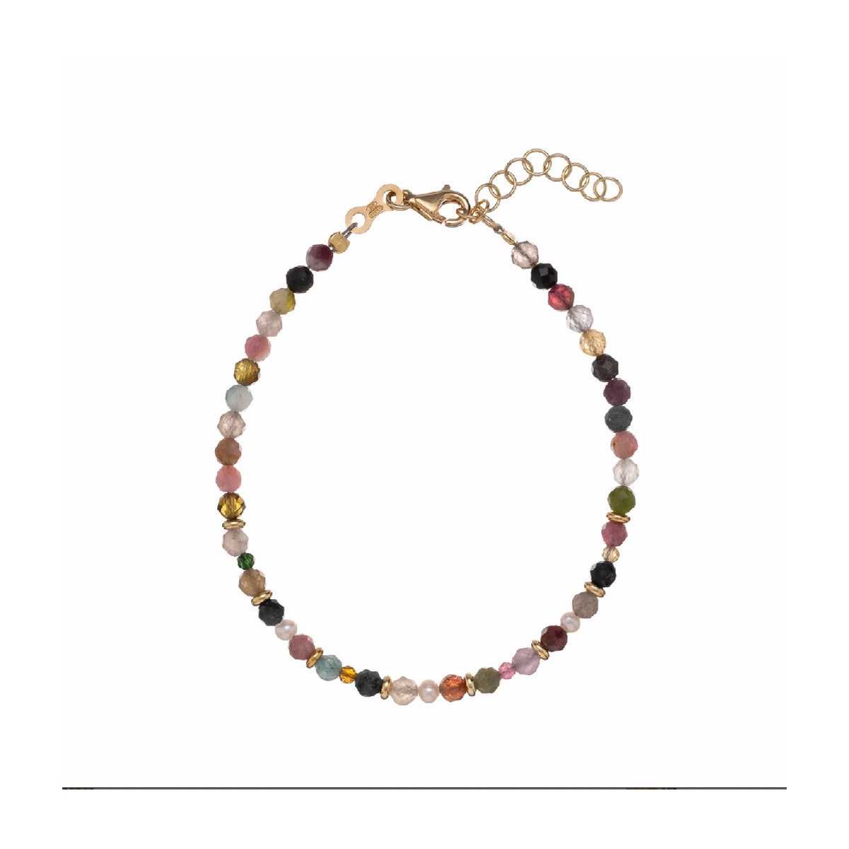 POLSERA ALISIA OR TURMALINES PERLES - AL4318ORO