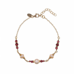 POLSERA ALISIA OR GRANATES PERLES - AL5182ORO GRANATO