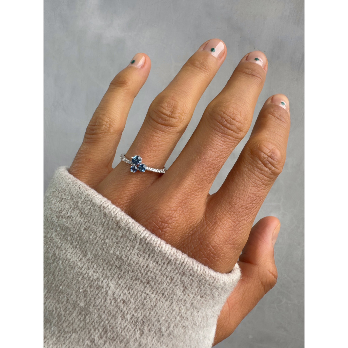 SAPPHIRES JAIBOR RING - R2996MW135