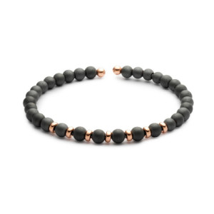 POLSERA ESCLAVA JAIBOR HEMATITE OR ROSA - S4678JP360