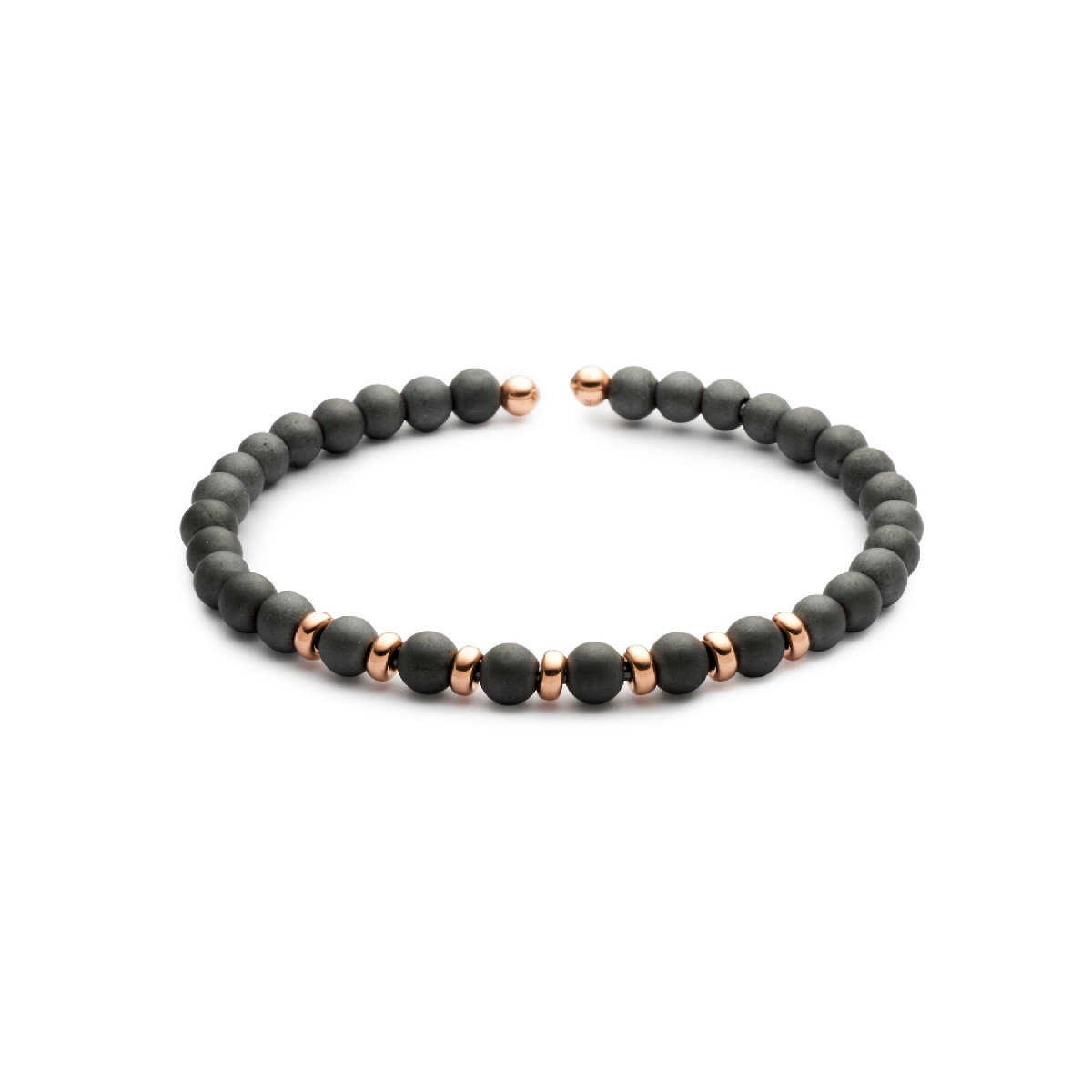 POLSERA ESCLAVA JAIBOR HEMATITE OR ROSA - S4678JP360