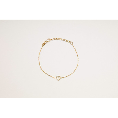 HEART ZIRCONS GOLD ALISIA BRACELET - AL3970ORO